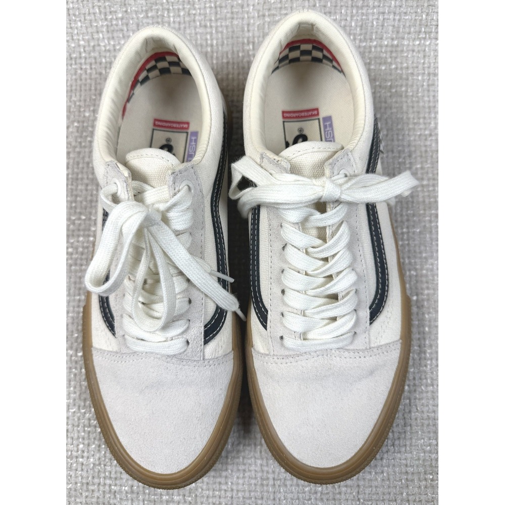 Vans Skate Old Skool Marshmallow Gum Sole Skate Shoes Mens 7.5 Womens 9 PopCush